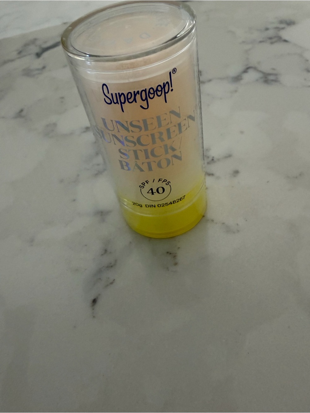 Supergoop! Unseen Sunscreen Stick - Clear with Yellow Base